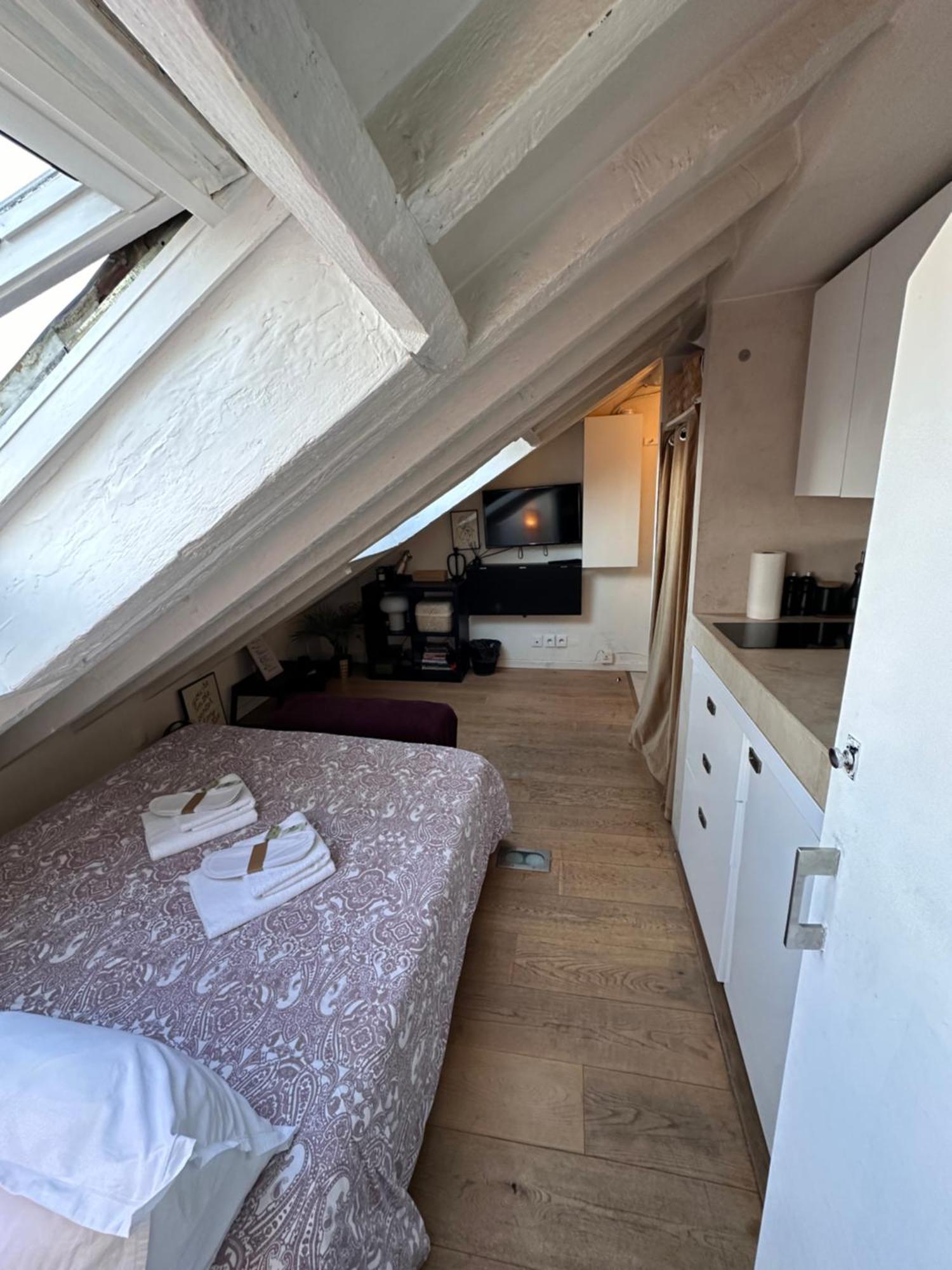 Marais Rooftop Studio - Metro Filles Du Calvaire Leilighet Paris Eksteriør bilde