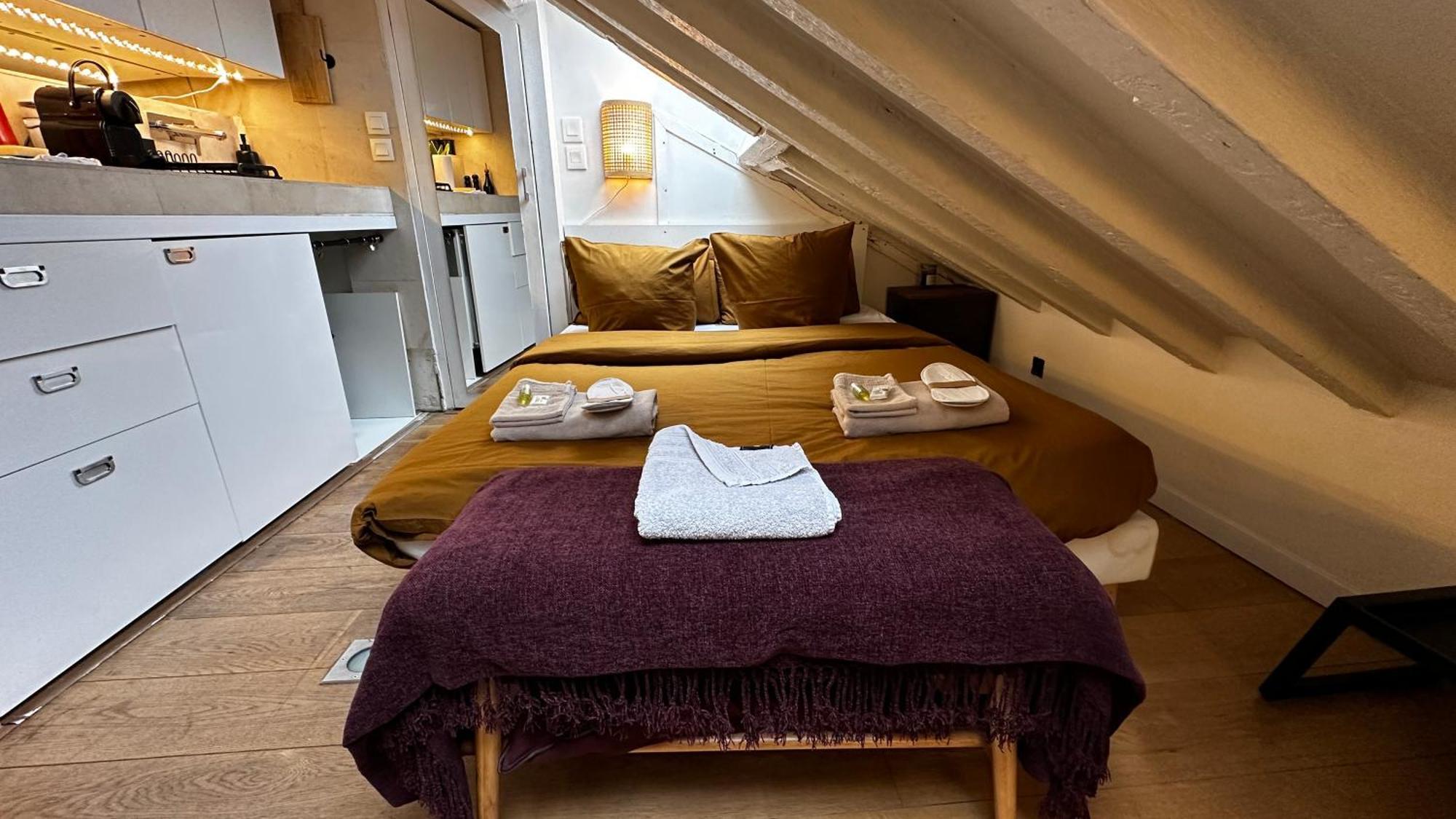 Marais Rooftop Studio - Metro Filles Du Calvaire Leilighet Paris Eksteriør bilde